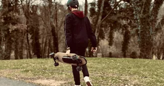Skateboard electrique Lac de Saint-Pardoux 
