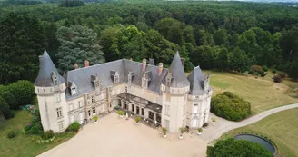 Château de Bort à Saint Priest Taurion en Haute-Vienne (Nouvelle Aquitaine)- vue aérienne_55