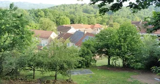 Vue sur village du gite